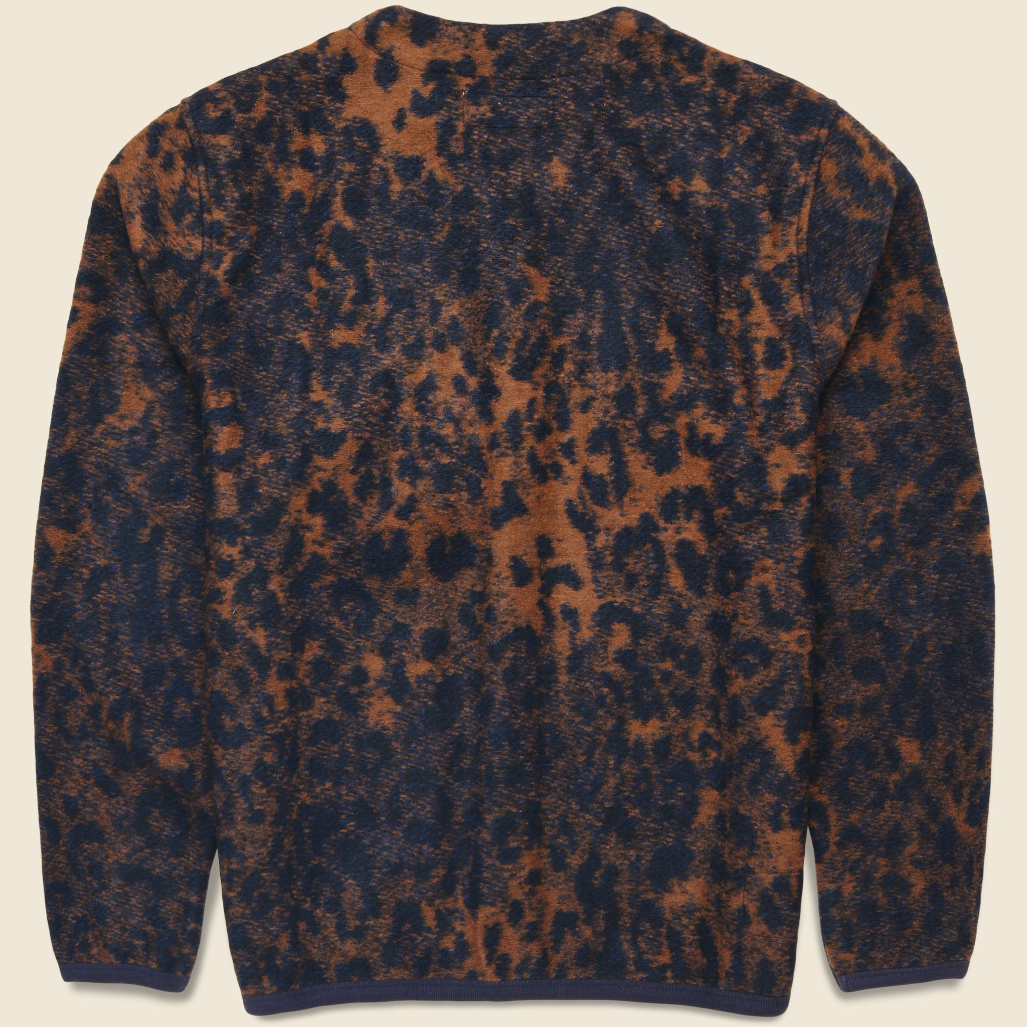 
                          Wool Fleece Cardigan - Night Leopard - Universal Works - STAG Provisions - Tops - Sweater
                        