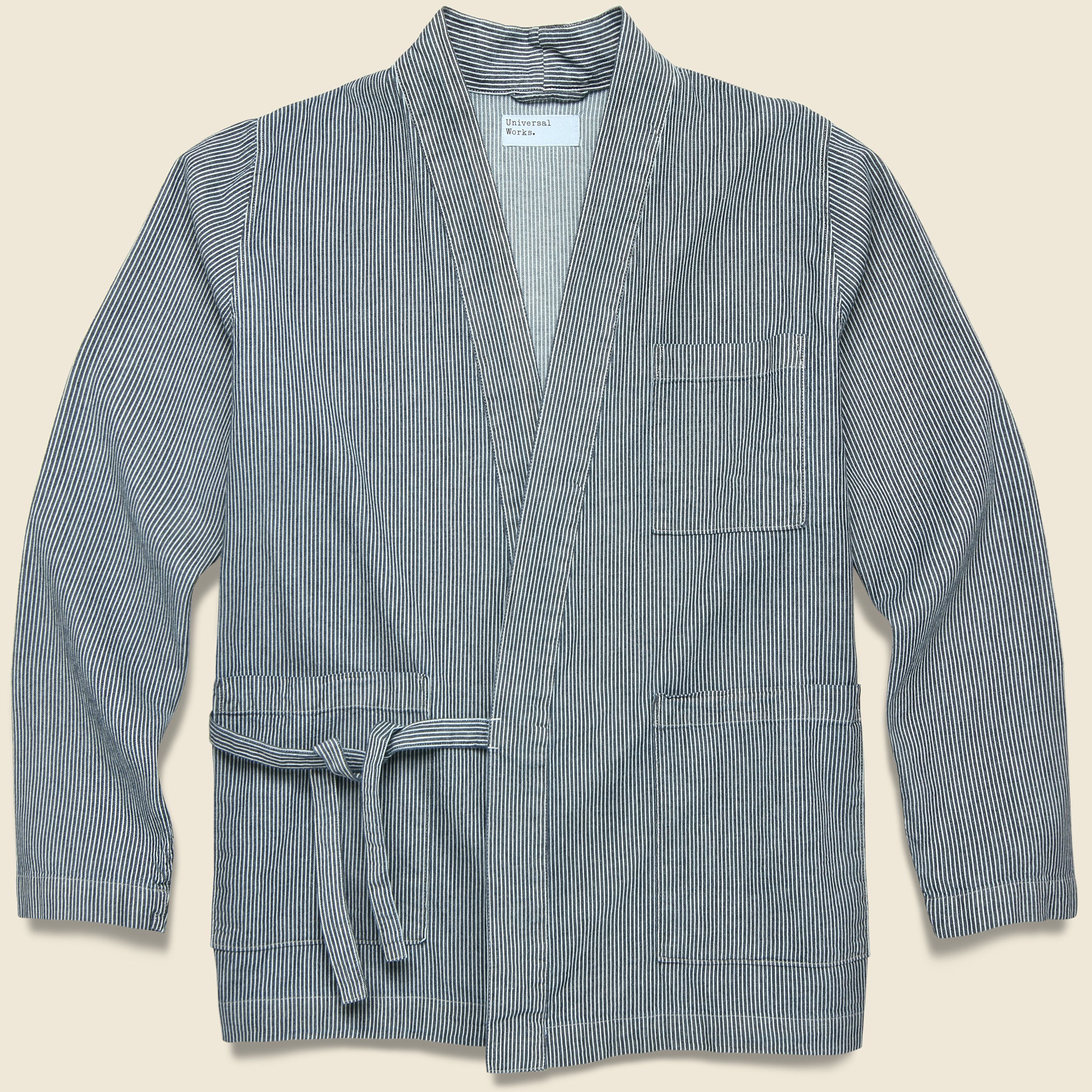 Kyoto Work Jacket - Hickory Shirting Ecru - Universal Works - STAG Provisions - Outerwear - Shirt Jacket