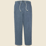 Hi-Water Trouser - Hickory Stripe Indigo - Universal Works - STAG Provisions - Pants - Twill