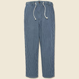Hi-Water Trouser - Hickory Stripe Indigo - Universal Works - STAG Provisions - Pants - Twill
