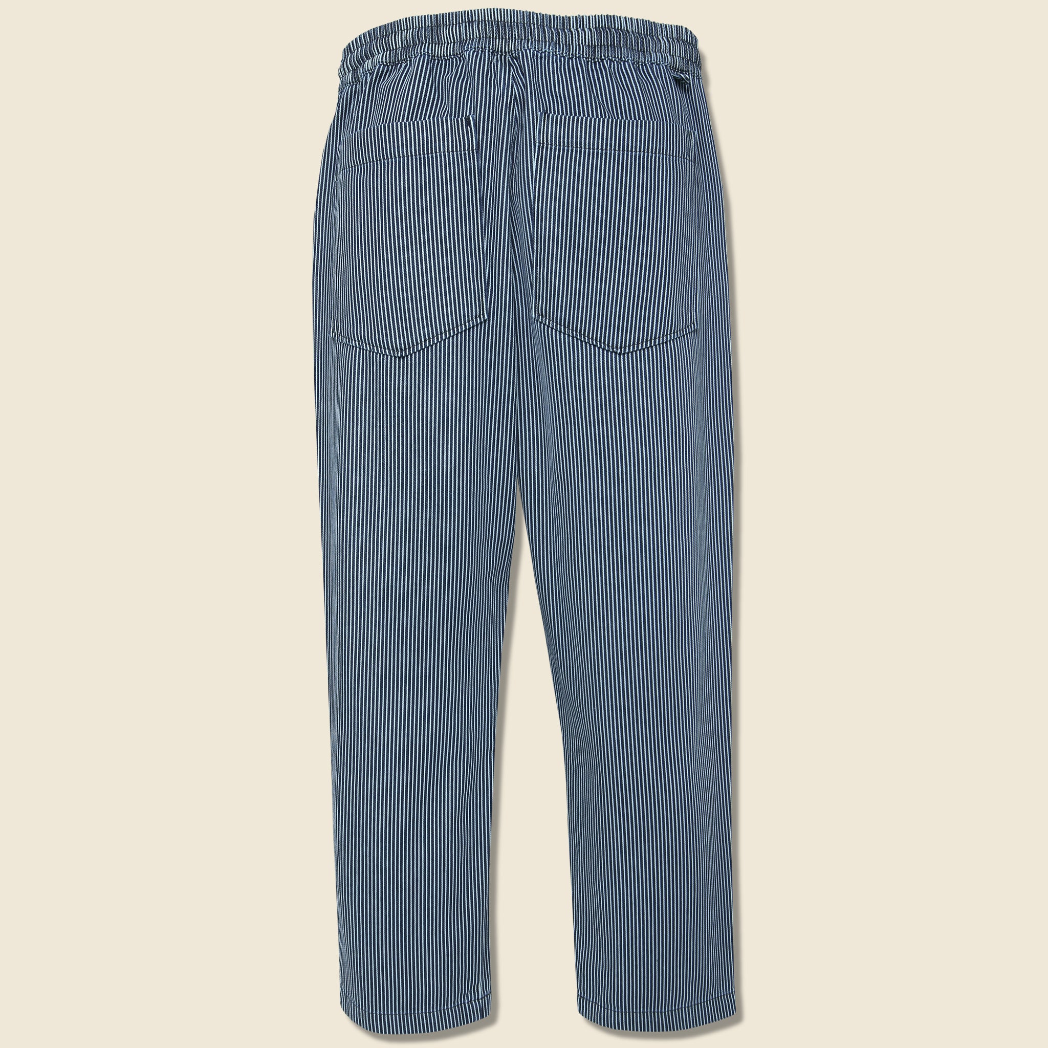 
                          Hi-Water Trouser - Hickory Stripe Indigo - Universal Works - STAG Provisions - Pants - Twill
                        