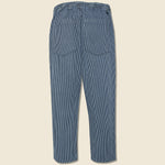 Hi-Water Trouser - Hickory Stripe Indigo - Universal Works - STAG Provisions - Pants - Twill