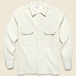 Seersucker Utility Shirt - White - Universal Works - STAG Provisions - Tops - L/S Woven - Seersucker