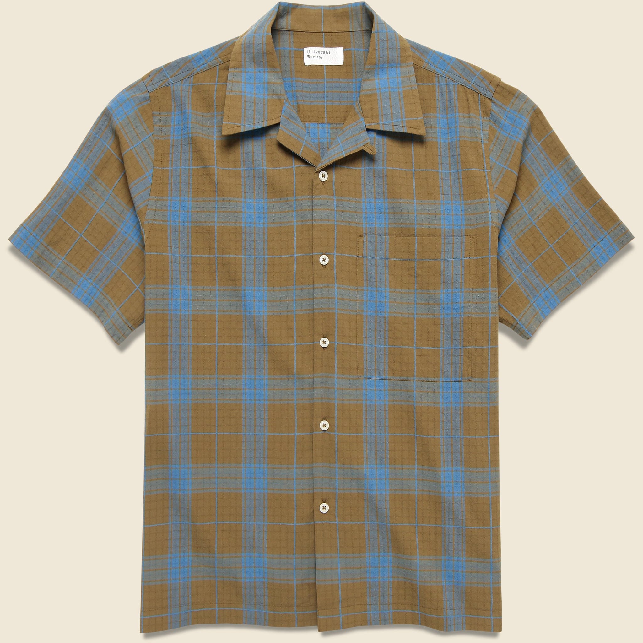 Taki Check Camp Shirt - Seasand - Universal Works - STAG Provisions - Tops - S/S Woven - Plaid