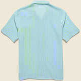 Fluo Road Shirt - Sky - Universal Works - STAG Provisions - Tops - S/S Woven - Stripe