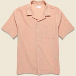 Fluo Road Shirt - Beige - Universal Works - STAG Provisions - Tops - S/S Woven - Stripe