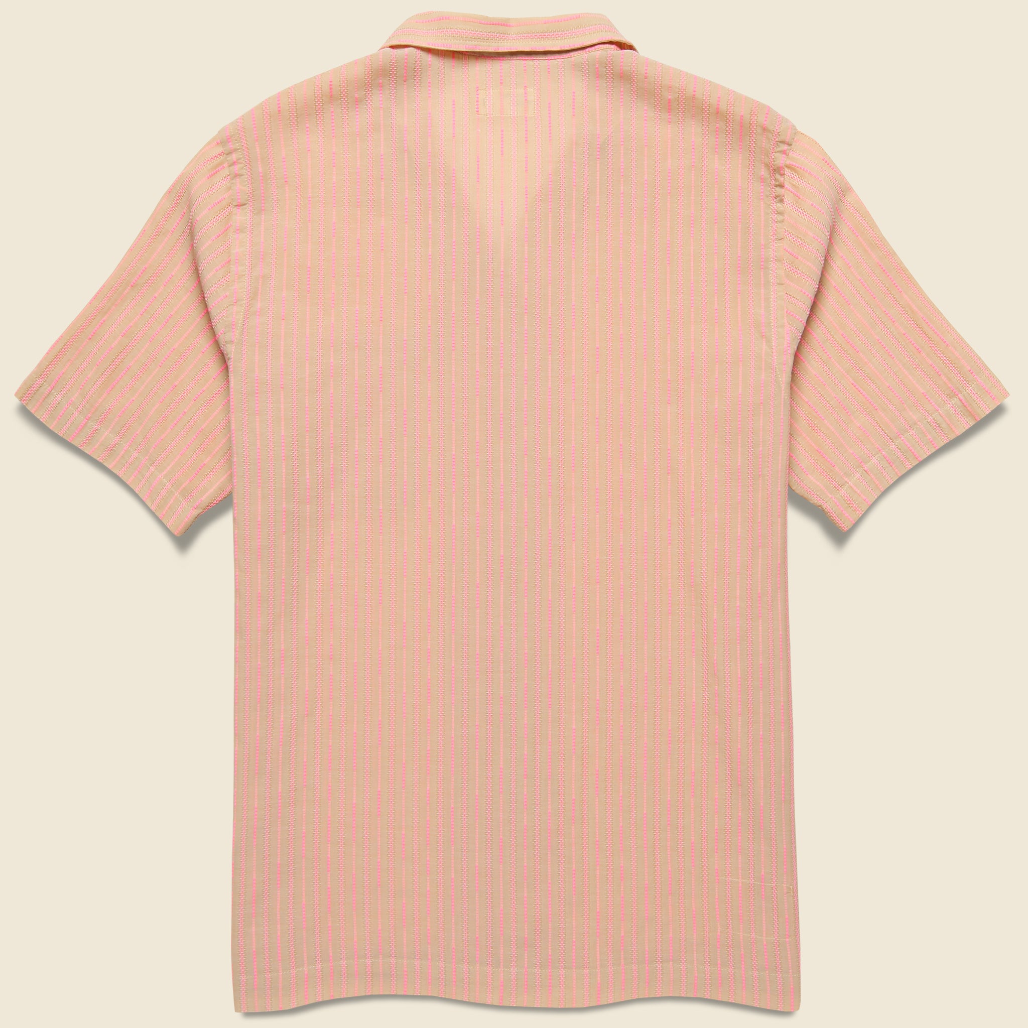 
                          Fluo Road Shirt - Beige - Universal Works - STAG Provisions - Tops - S/S Woven - Stripe
                        