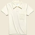 Newlyn Terry Polo - Ecru - Universal Works - STAG Provisions - Tops - S/S Knit