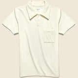 Newlyn Terry Polo - Ecru - Universal Works - STAG Provisions - Tops - S/S Knit