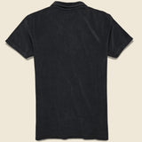 Newlyn Terry Polo - Black - Universal Works - STAG Provisions - Tops - S/S Knit