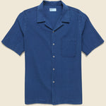 Seersucker Road Shirt - Washed Indigo - Universal Works - STAG Provisions - Tops - S/S Woven - Seersucker
