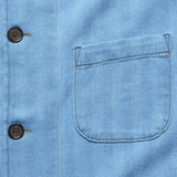 Herringbone Bakers Overshirt - Washed Indigo - Universal Works - STAG Provisions - Outerwear - Shirt Jacket