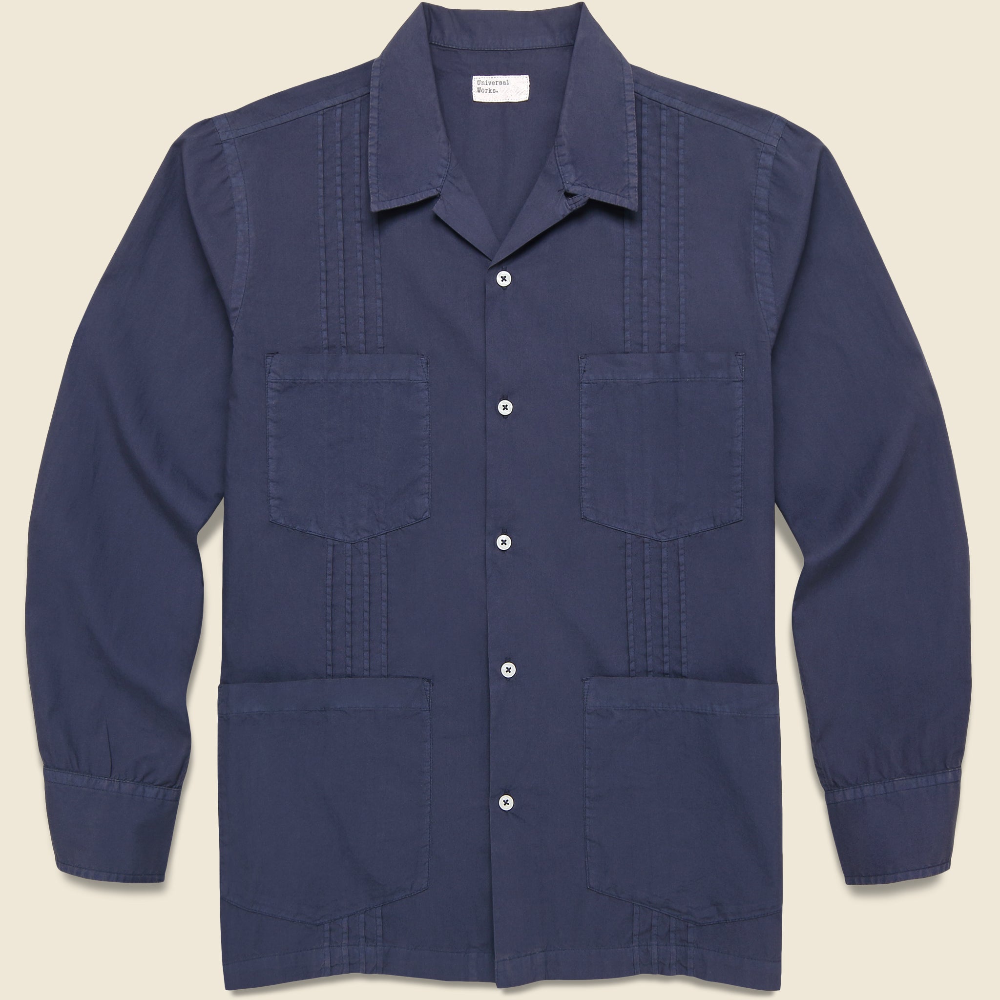 Poplin Dwight Overshirt - Navy