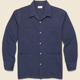 Poplin Dwight Overshirt - Navy - Universal Works - STAG Provisions - Tops - L/S Woven - Overshirt