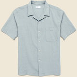 Seersucker Road Shirt - Green - Universal Works - STAG Provisions - Tops - S/S Woven - Seersucker