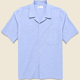 Sido Linen Road Shirt - Sky Blue - Universal Works - STAG Provisions - Tops - S/S Woven - Solid