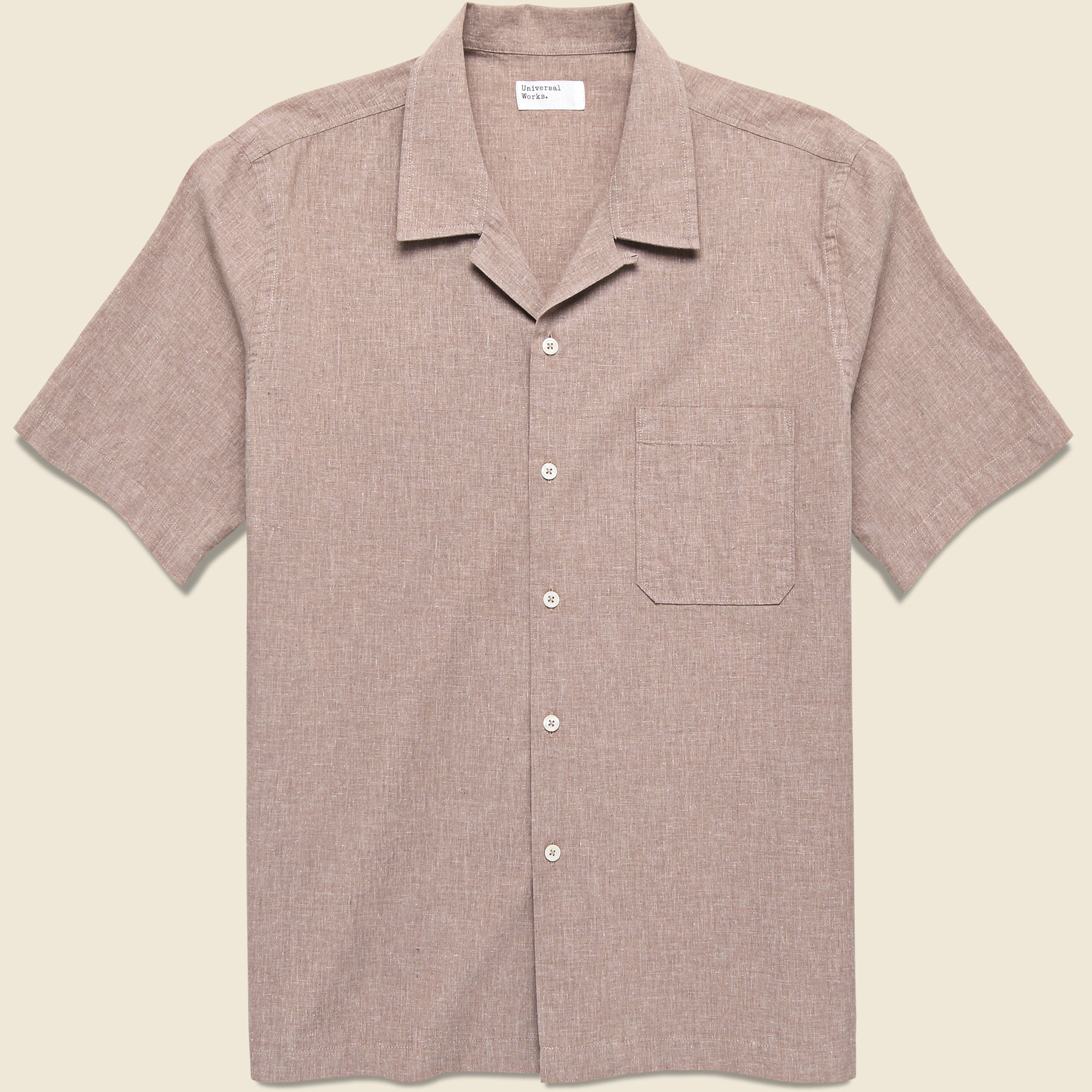 Sido Linen Road Shirt - Brown - Universal Works - STAG Provisions - Tops - S/S Woven - Solid