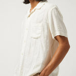 Striped Seersucker Shirt - White - Corridor - STAG Provisions - Tops - S/S Woven - Seersucker