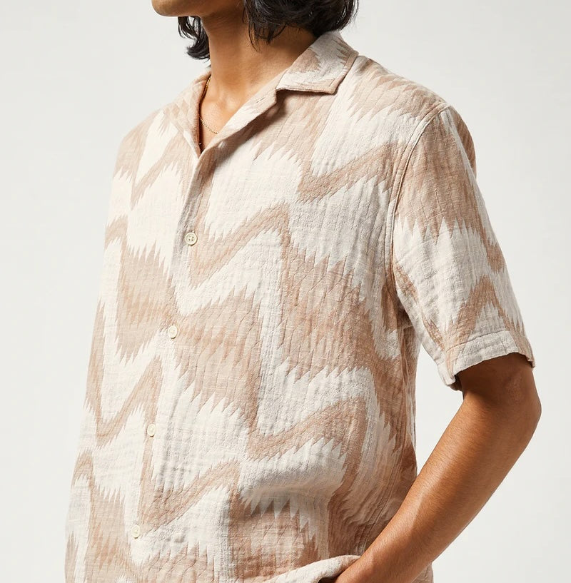 
                          Resonance Camp Shirt - Natural - Corridor - STAG Provisions - Tops - S/S Woven - Other Pattern
                        
