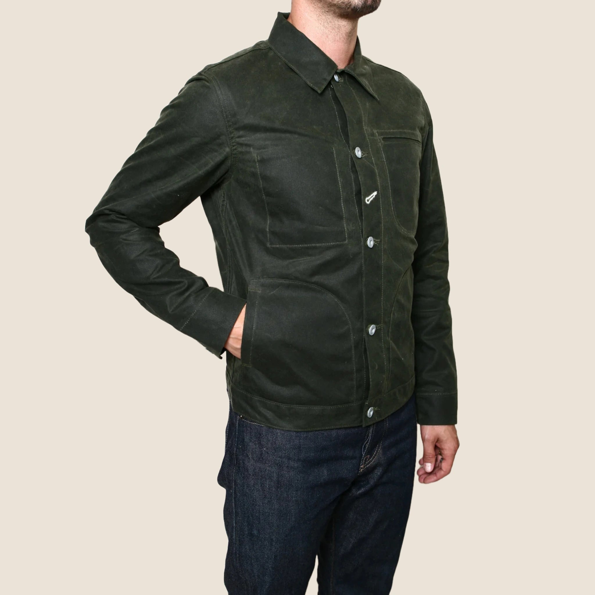 
                          Supply Jacket - Waxed Olive Ridgeline - Rogue Territory - STAG Provisions - Outerwear - Coat / Jacket
                        