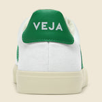 Campo Canvas Sneaker - White/Emaraude - Veja - STAG Provisions - Shoes - Athletic