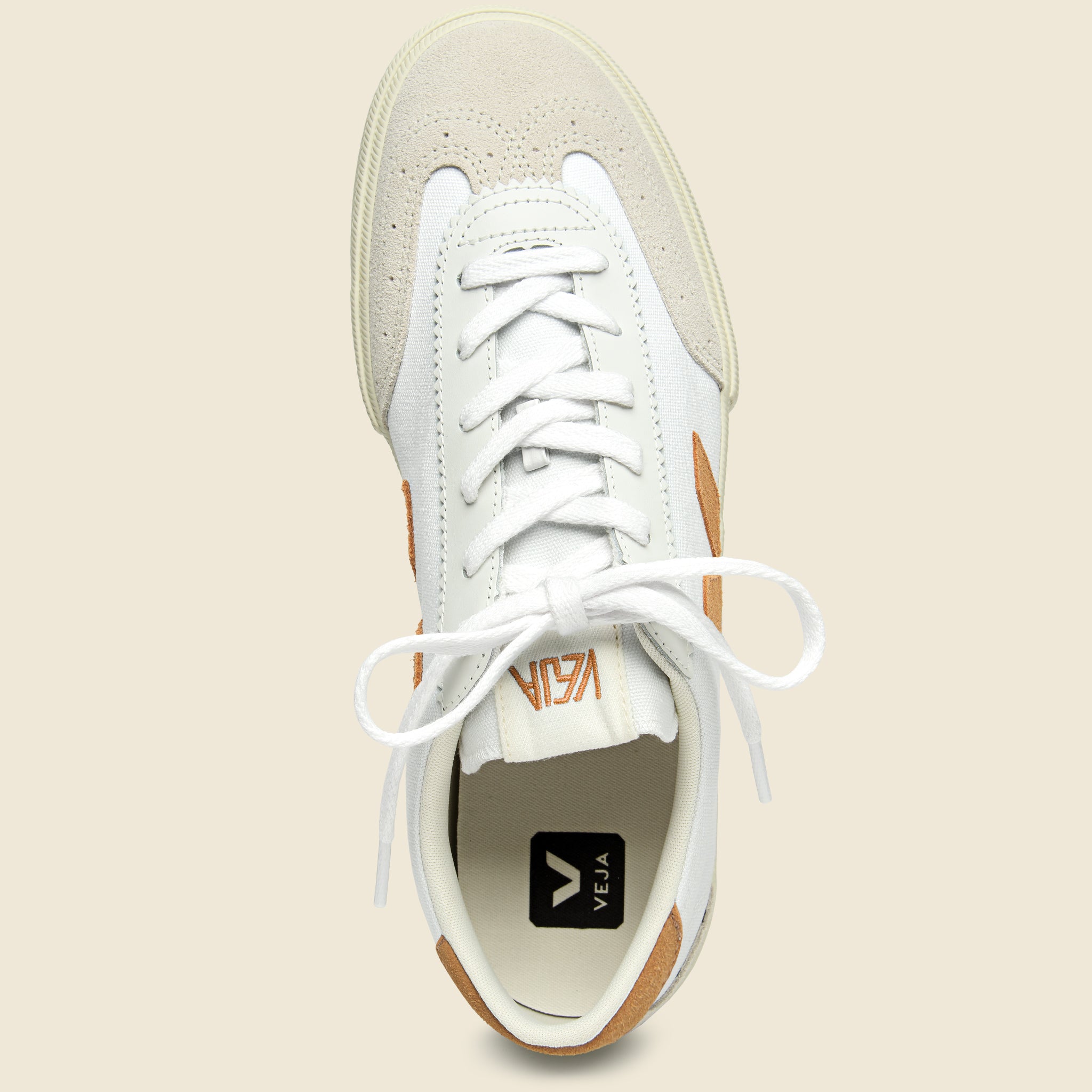 
                          Volley Canvas Sneaker - White Umber - Veja - STAG Provisions - Shoes - Athletic
                        