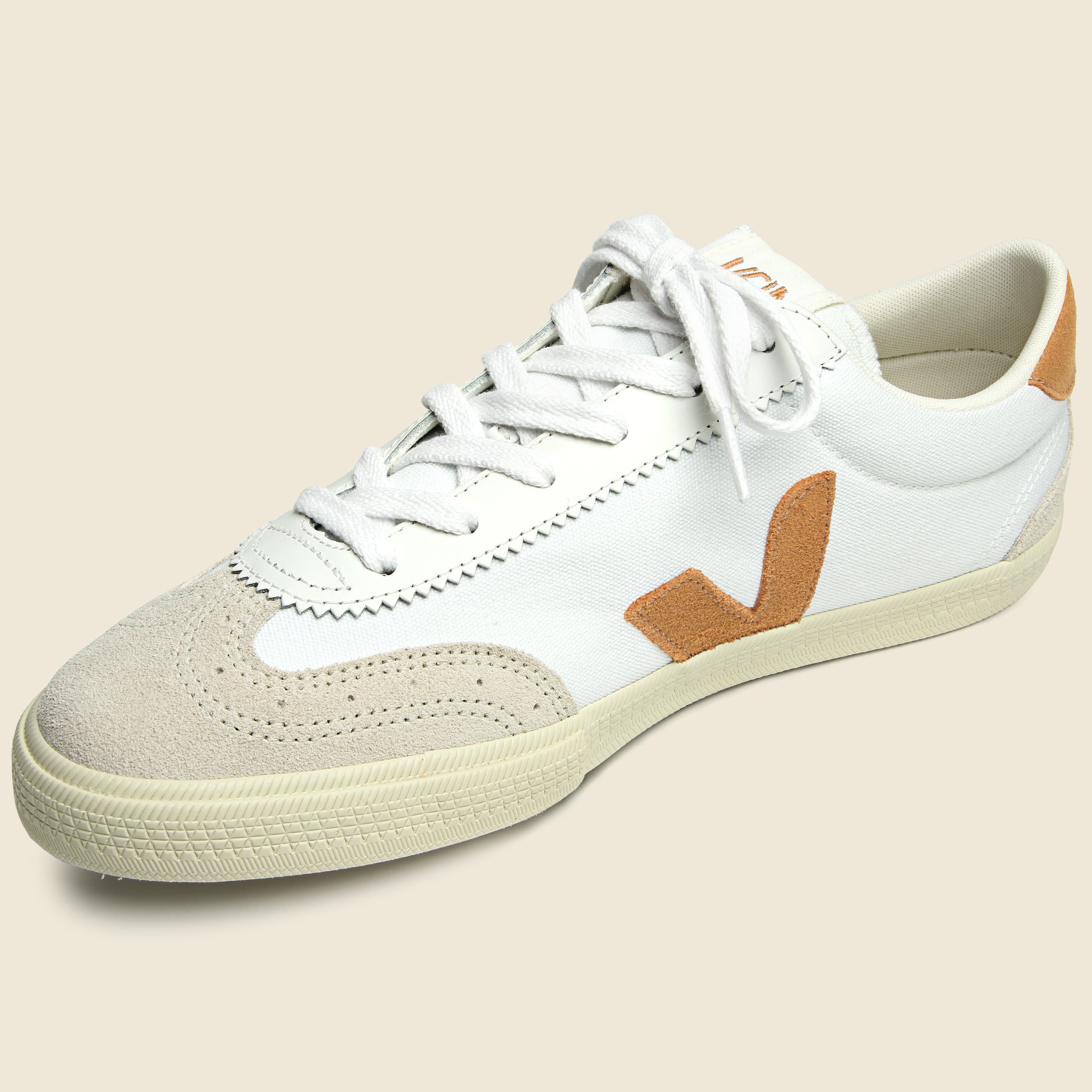 
                          Volley Canvas Sneaker - White Umber - Veja - STAG Provisions - Shoes - Athletic
                        