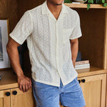 Piros Camp Shirt - White - Portuguese Flannel - STAG Provisions - Tops - S/S Woven - Other Pattern