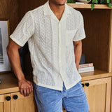 Piros Camp Shirt - White - Portuguese Flannel - STAG Provisions - Tops - S/S Woven - Other Pattern