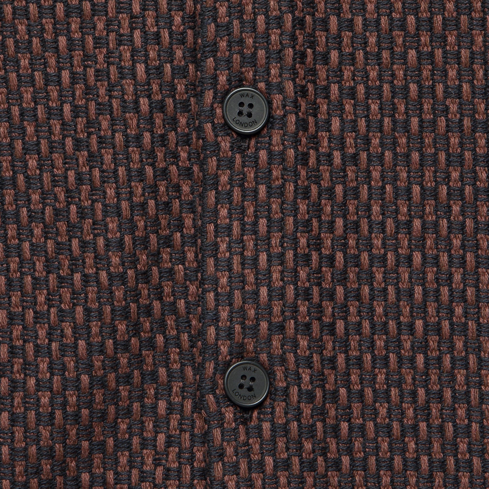 
                          Stepney Whiting Overshirt - Black/Brown - Wax London - STAG Provisions - Tops - L/S Woven - Other Pattern
                        