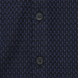 Stepney Whiting Overshirt - Black/Navy - Wax London - STAG Provisions - Tops - L/S Woven - Other Pattern
