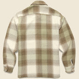 Whiting Overshirt - Sage/Ecru Ombre Check - Wax London - STAG Provisions - Tops - L/S Woven - Plaid