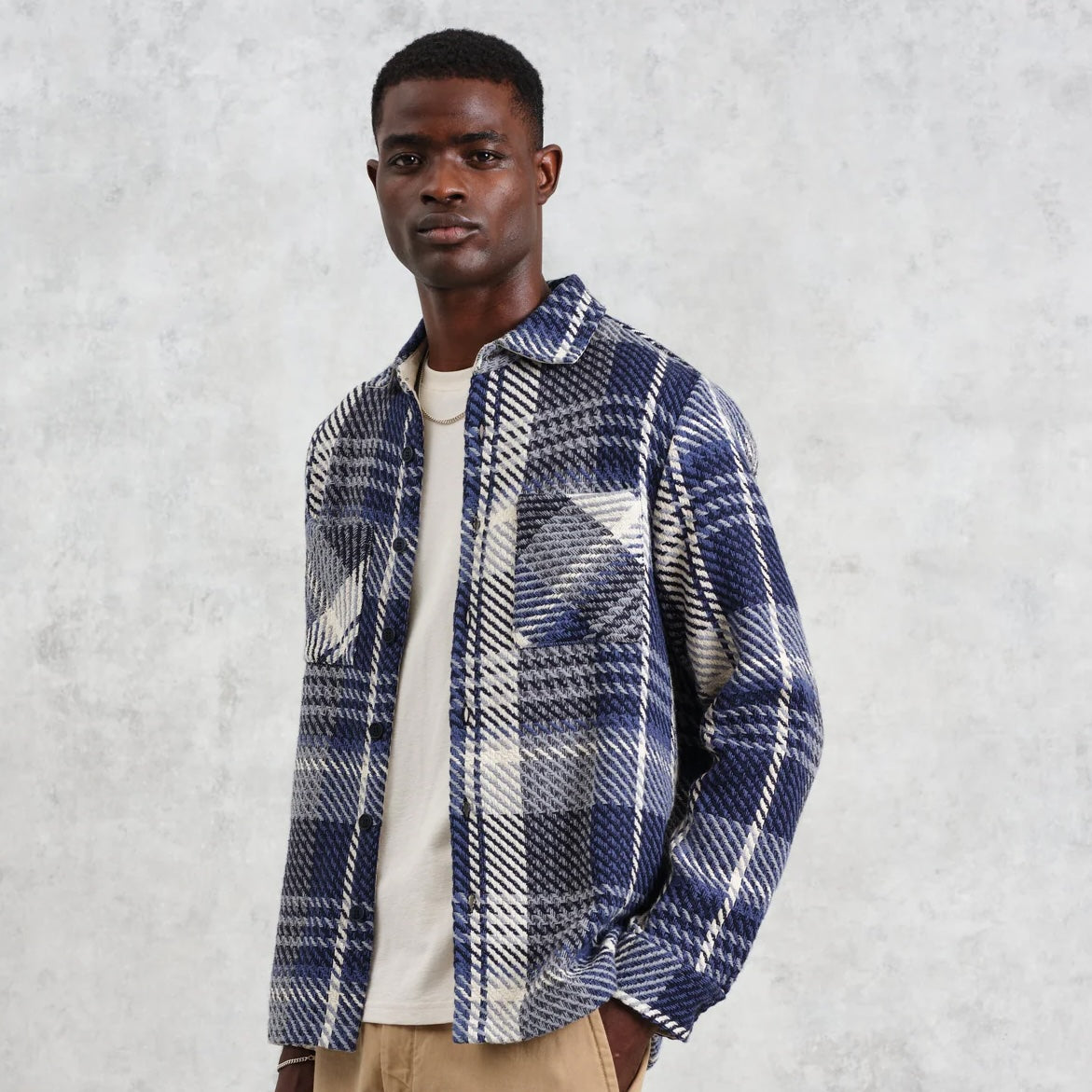 
                          Whiting Overshirt - Spear Check - Wax London - STAG Provisions - Tops - L/S Woven - Plaid
                        