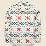 Otto Overshirt - Blanket Quilt Ecru/Red - Wax London - STAG Provisions - Outerwear - Shirt Jacket