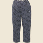 Kurt Trouser - Diamond Stitch Jacquard Navy - Wax London - STAG Provisions - Pants - Twill
