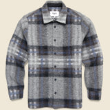 Nolan Overshirt - Grey/Blue - Wax London - STAG Provisions - Outerwear - Shirt Jacket