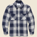 Whiting Overshirt - Marine Beatnik - Wax London - STAG Provisions - Tops - L/S Woven - Plaid