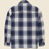 Whiting Overshirt - Marine Beatnik - Wax London - STAG Provisions - Tops - L/S Woven - Plaid