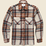 Wool Whiting Overshirt - Bobble Ecru - Wax London - STAG Provisions - Tops - L/S Woven - Plaid