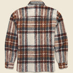 Wool Whiting Overshirt - Bobble Ecru - Wax London - STAG Provisions - Tops - L/S Woven - Plaid