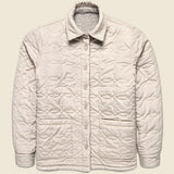 Mount Reversible Overshirt - Bobble Wool Natural - Wax London - STAG Provisions - Outerwear - Shirt Jacket