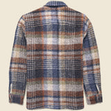 Whiting Overshirt - Ari Wool Blend Check Oatmeal/Multi - Wax London - STAG Provisions - Tops - L/S Woven - Plaid