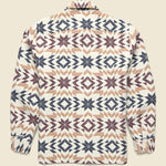 Whiting Overshirt - Maze/Ecru/Burgundy - Wax London - STAG Provisions - Tops - L/S Woven - Other Pattern