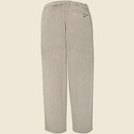 Chalk Stripe Tyne Trouser - Natural - Wax London - STAG Provisions - Pants - Lounge