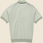 Ladder Stripe Turin Polo - Light Khaki - Wax London - STAG Provisions - Tops - S/S Knit