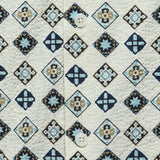Didcot Geo Tile Shirt - Ecru - Wax London - STAG Provisions - Tops - S/S Woven - Other Pattern