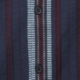 Didcot Dobby Stripe Shirt - Navy - Wax London - STAG Provisions - Tops - S/S Woven - Stripe