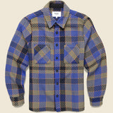 Whiting Overshirt - Pike Check Blue Multi - Wax London - STAG Provisions - Tops - L/S Woven - Plaid
