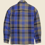 Whiting Overshirt - Pike Check Blue Multi - Wax London - STAG Provisions - Tops - L/S Woven - Plaid