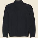 Lennox Polo - Milano Stripe Black - Wax London - STAG Provisions - Tops - Sweater